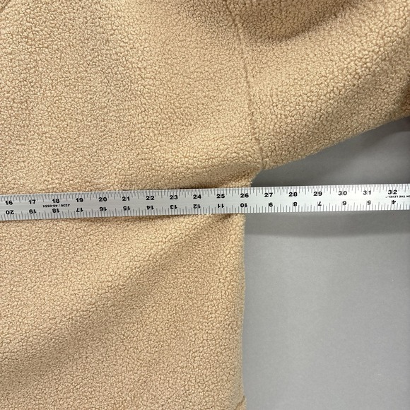 J Crew Vintage Fleece Sweater Womens XXL Tan Sherpa Pullover Cozy Soft NWT - Picture 7 of 11
